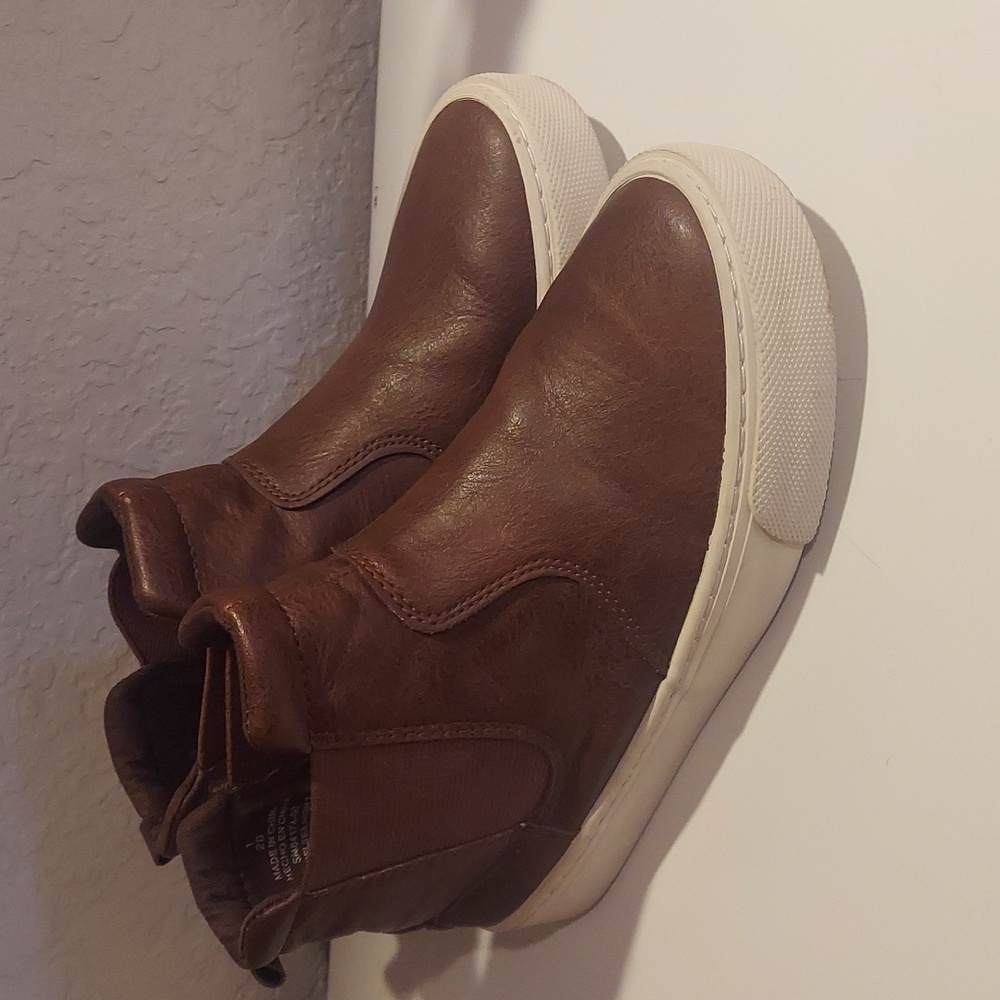 Old Navy Girl Brown Ankle Boots Size 1